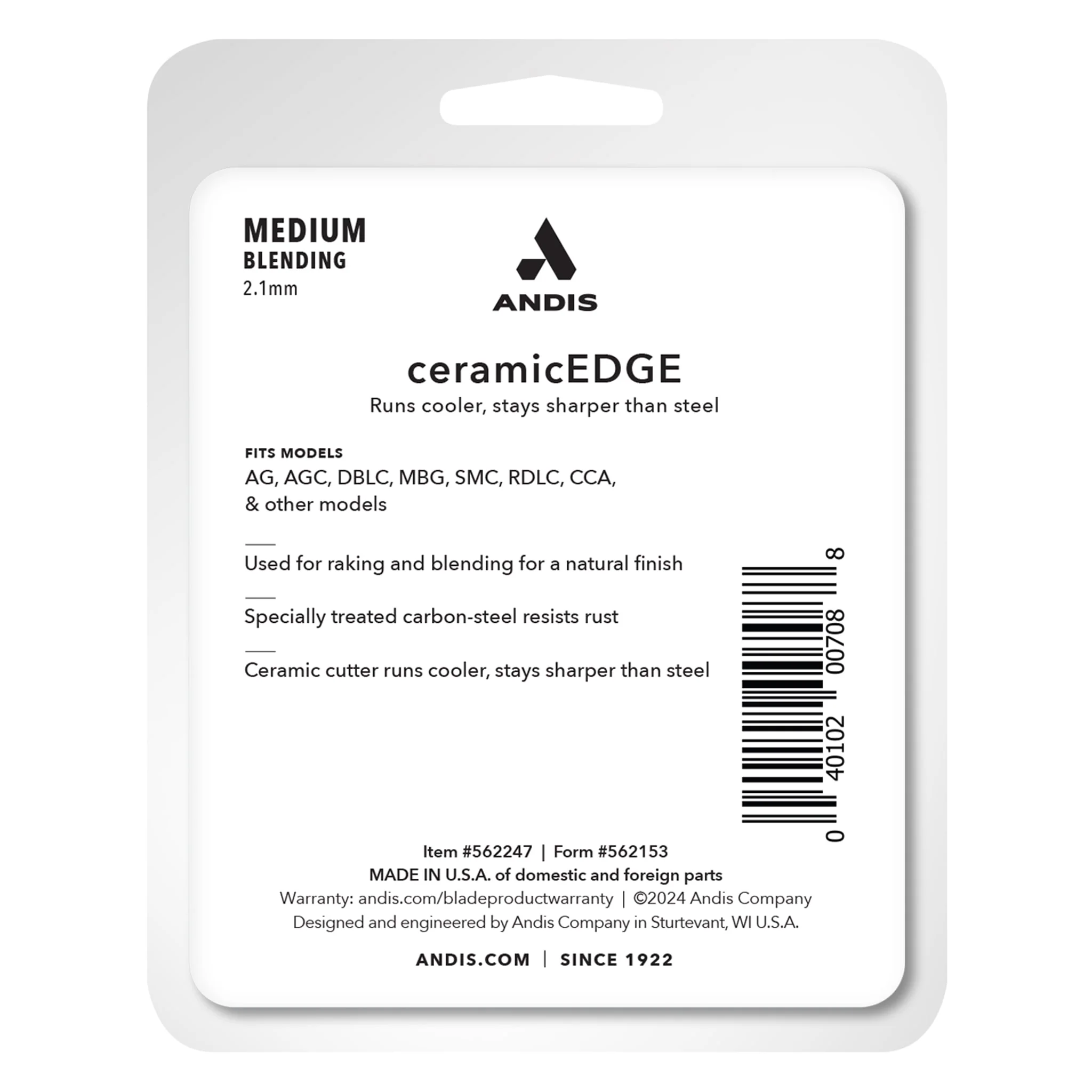 Andis® CeramicEdge® Medium Blending Blade - Image 3