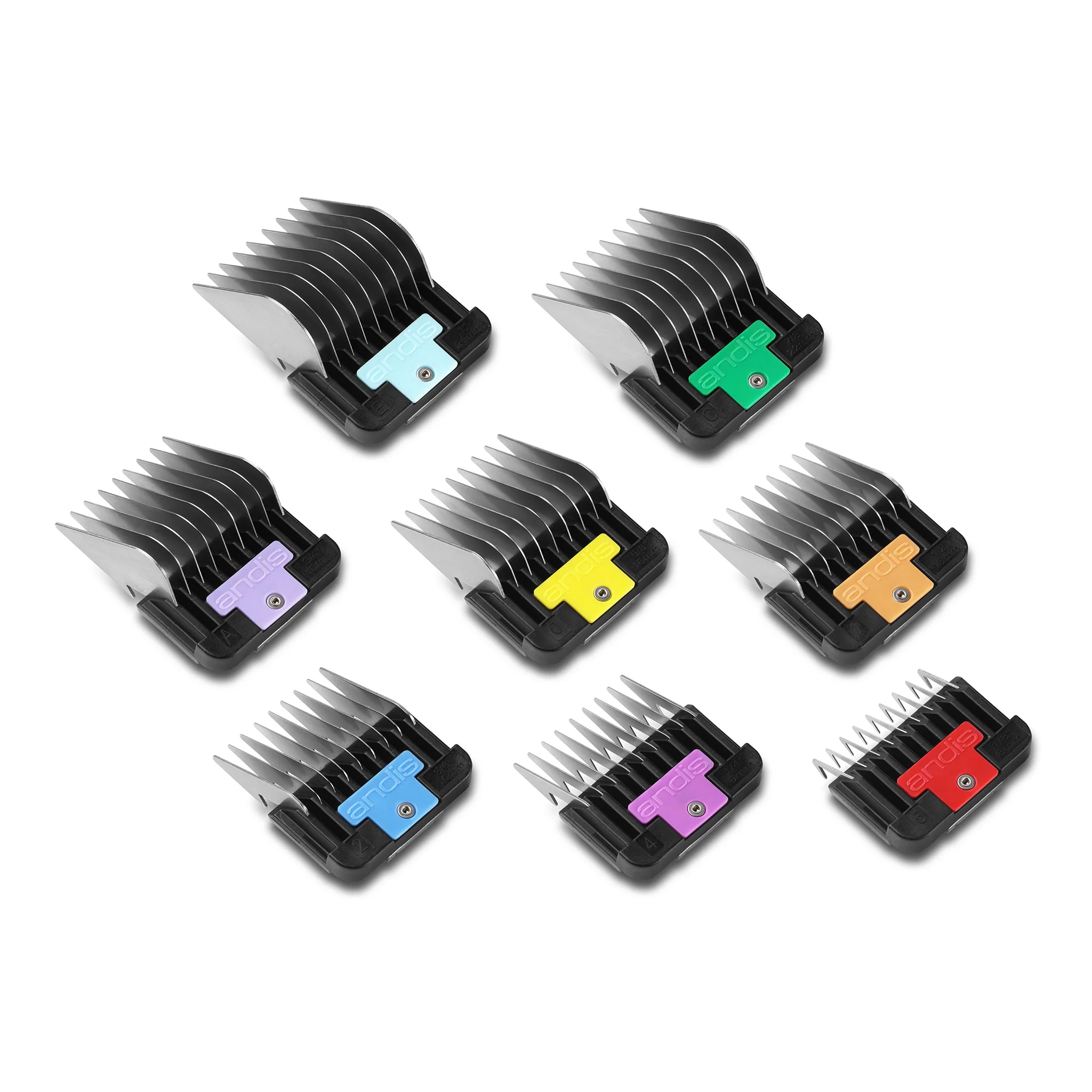 Andis® Universal Stainless Steel 8-Piece Clipper Guard Set - Image 4