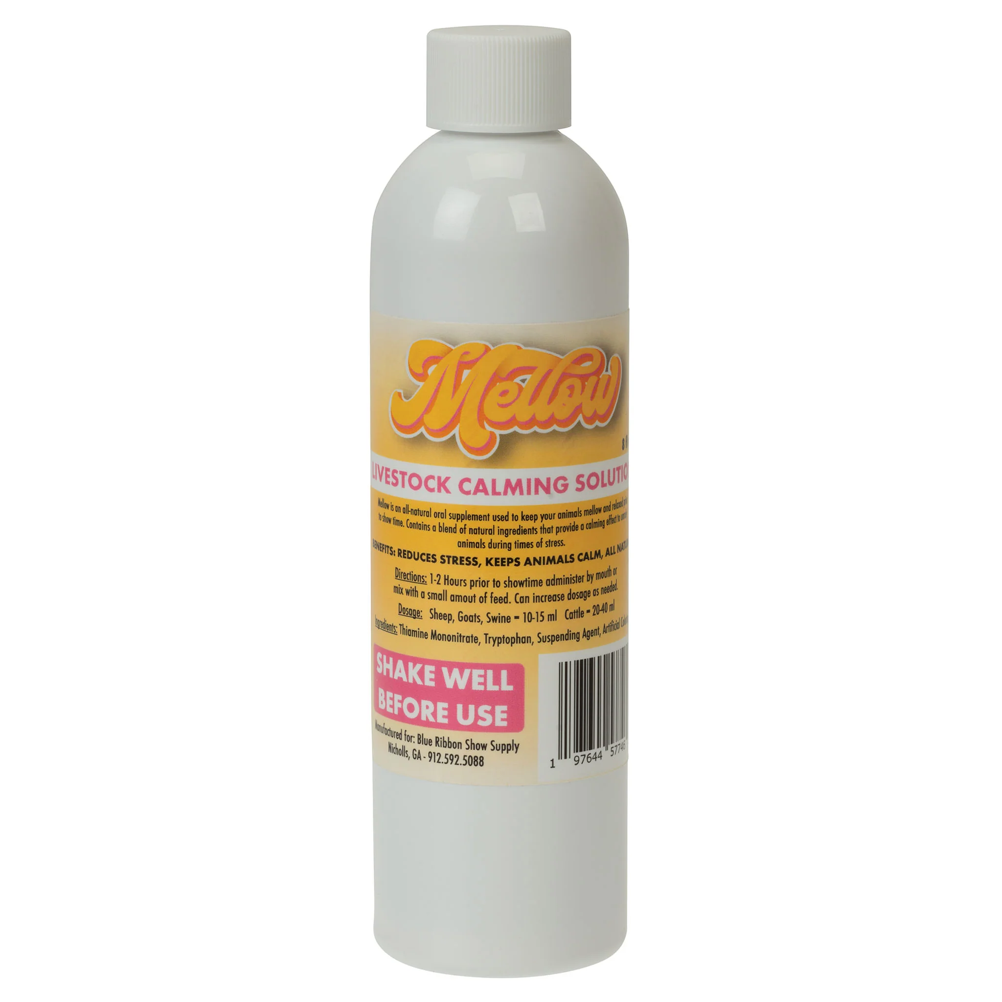Mellow Livestock Calming Solution