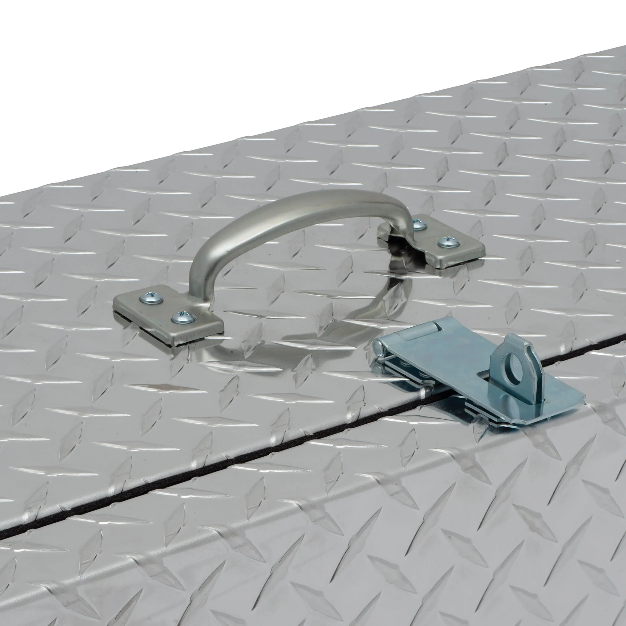 Mini Deep Hanging Show Box, Aluminum Treadplate - Image 6