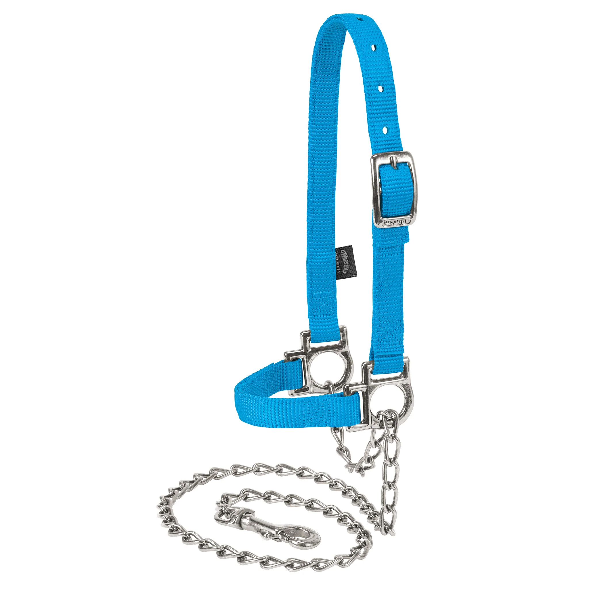 Nylon Adjustable Sheep Halter with Chain Lead - Image 2