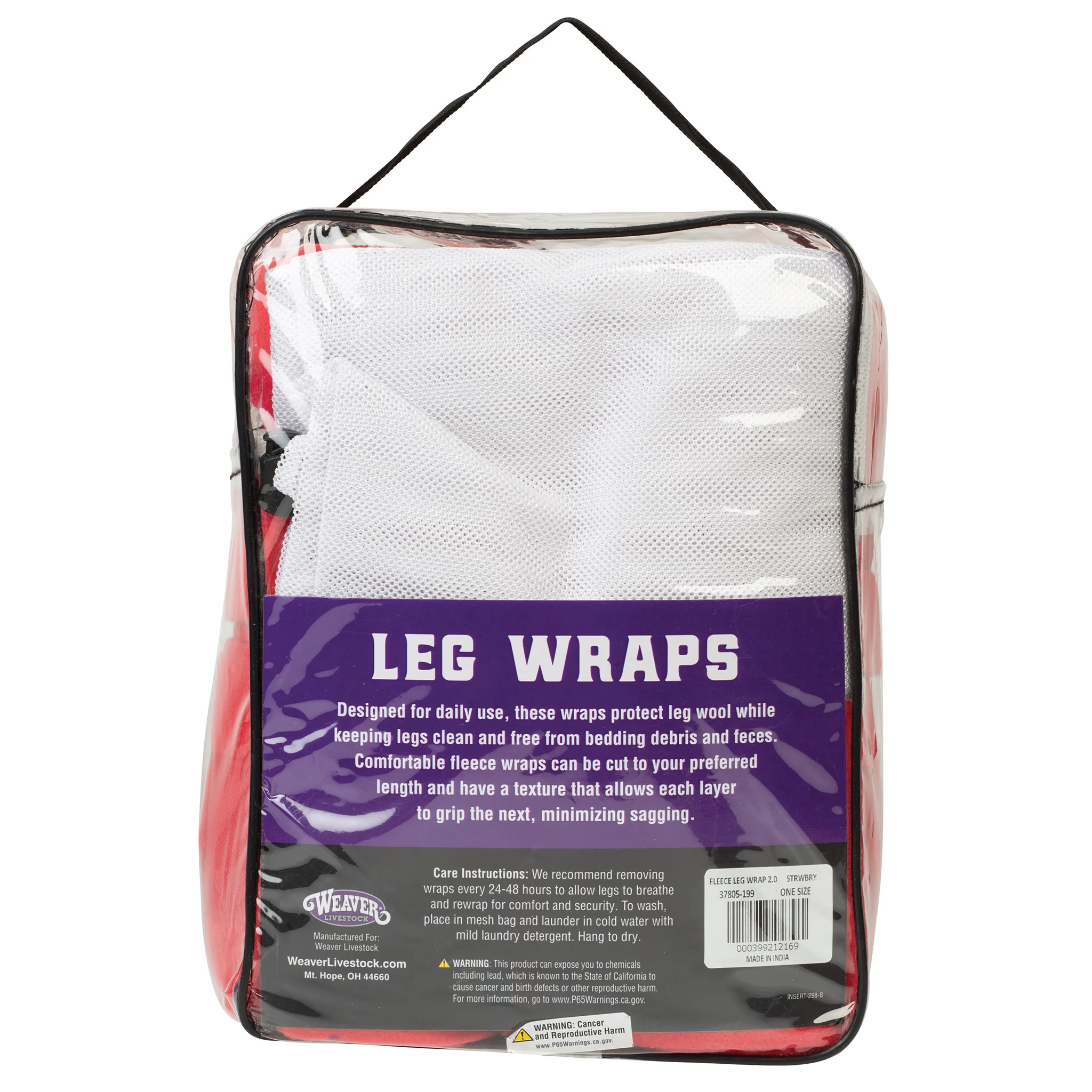 Sheep Fleece Leg Wraps, 4-1/2" x 9', 4 Pack - Image 2