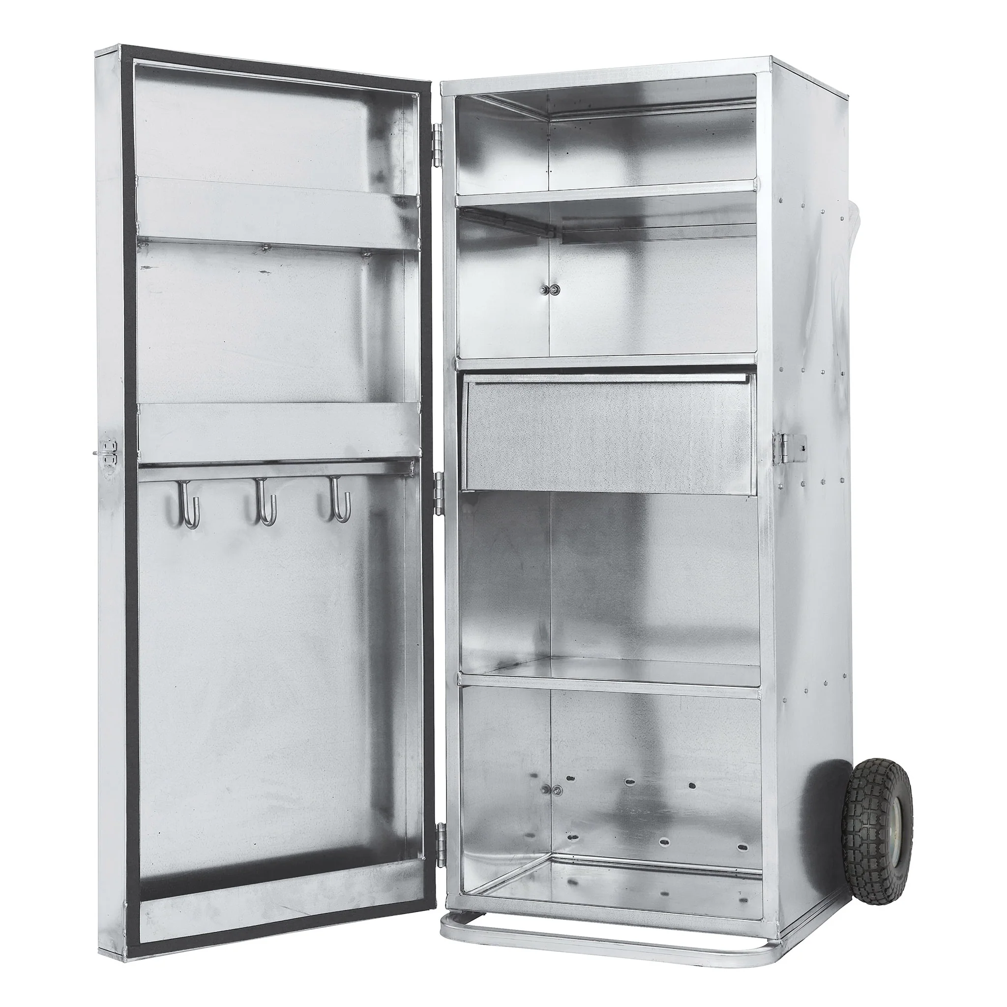 Single Door Galvanized Show Box, 5'