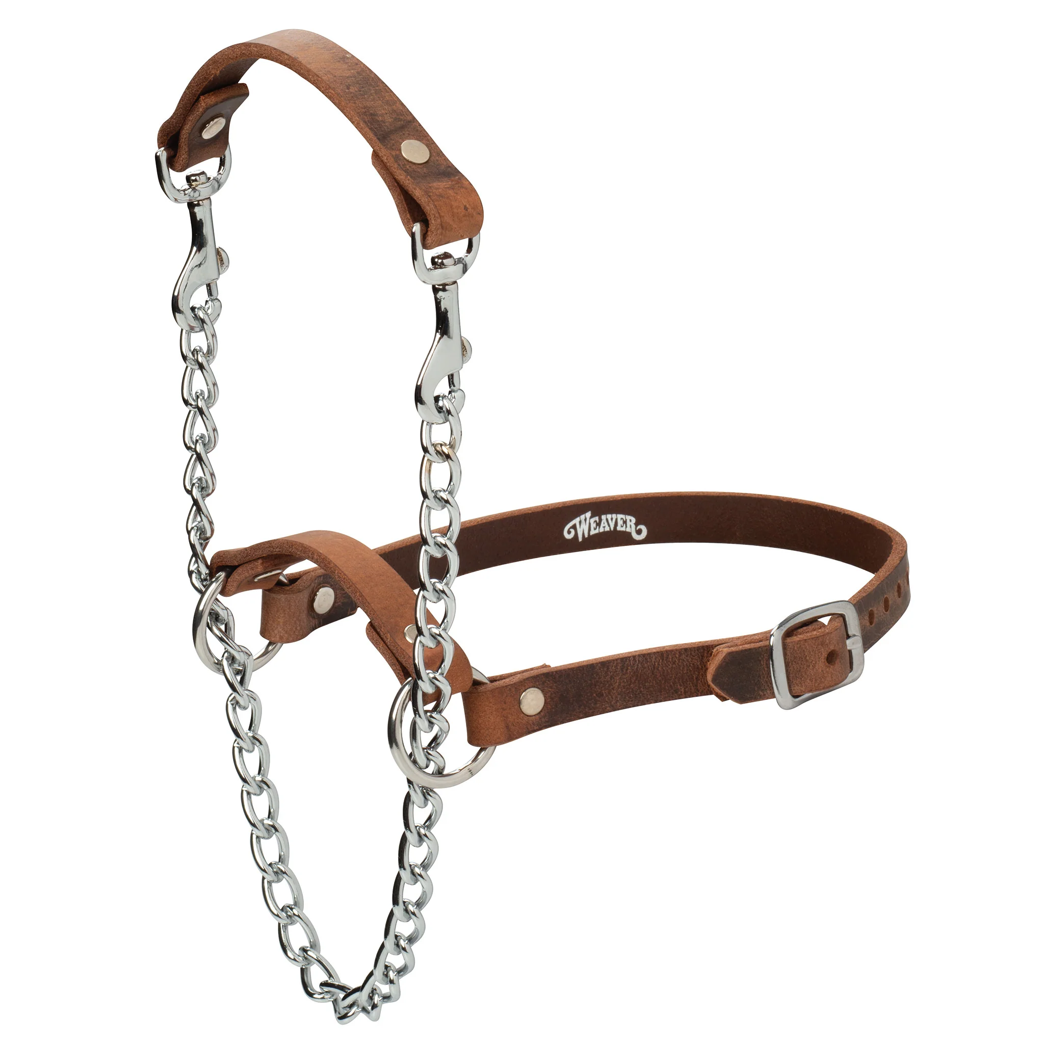 Total Control Leather Goat Halter - Image 2